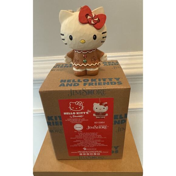 Jim Shore Hello Kitty Gingerbread Ornament 6015964 Sanrio Christmas NWT - Picture 2 of 4